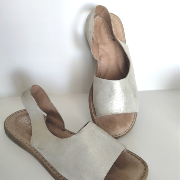 VGUC Born Leather suede Women Strap Sandal INLET Design - Picture 10 of 12